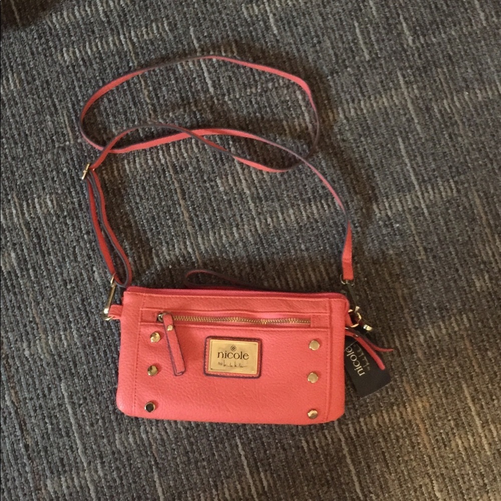 - Nicole Miller orange Purse